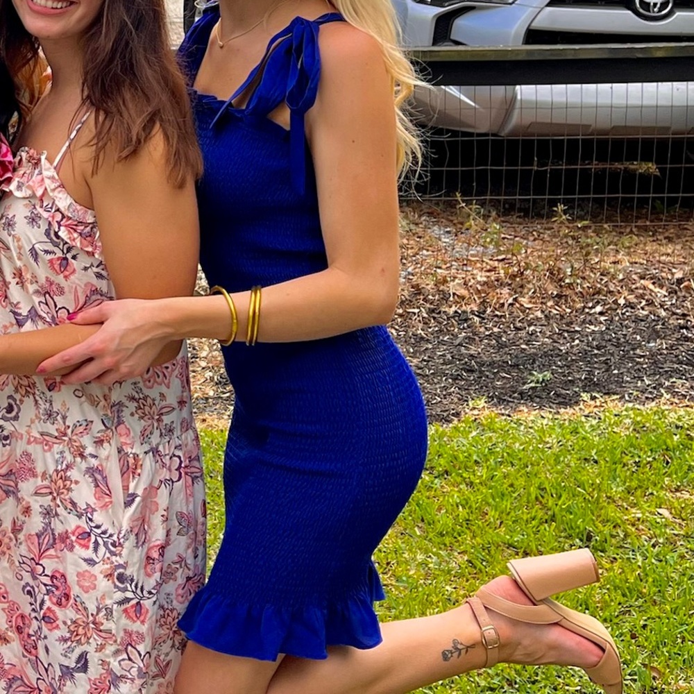 Glam blue dress, size M